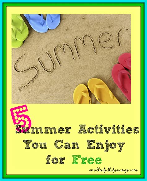 42 Fun Summer Activities to Beat Boredom on a Budget .